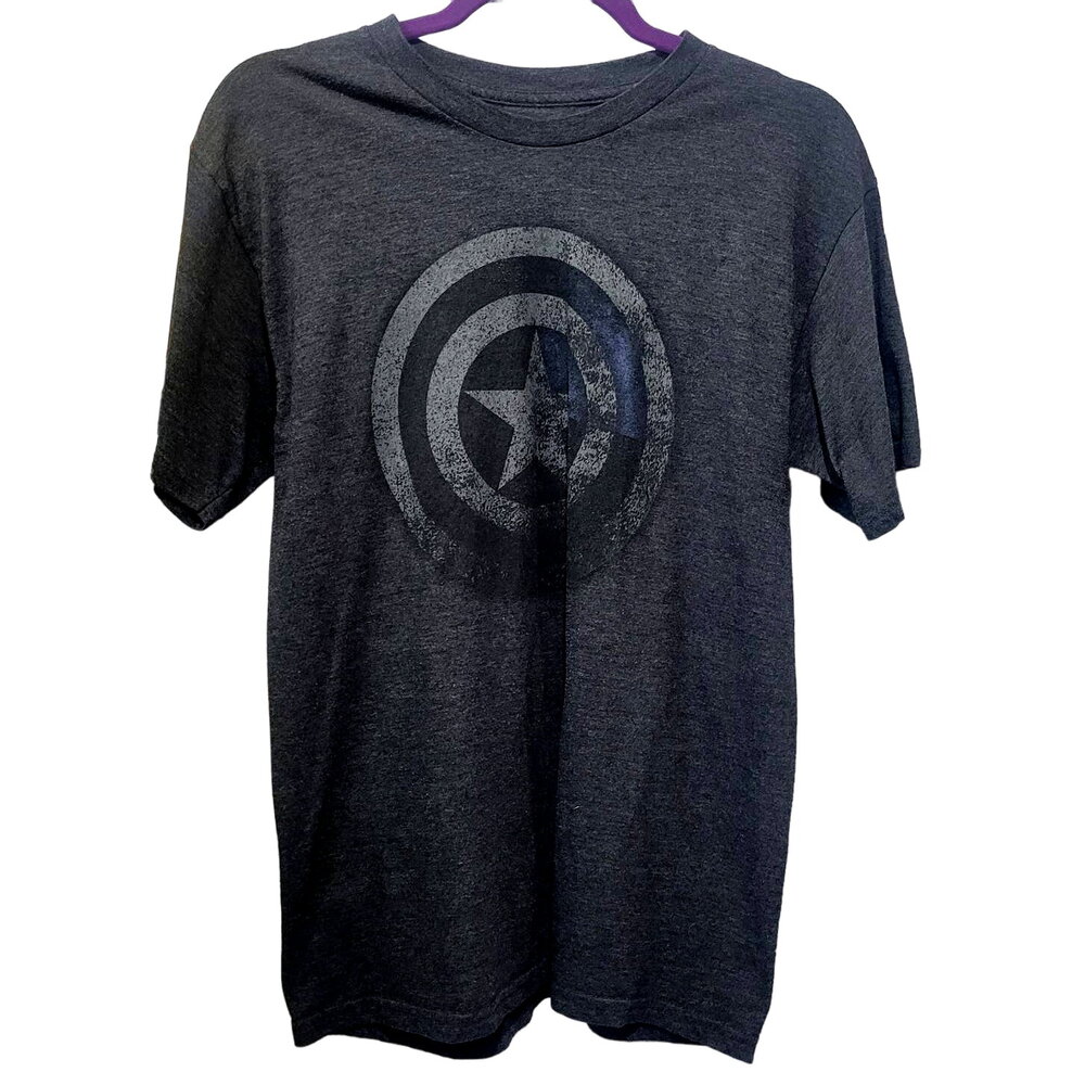 Marvel Captain America Men's Gray Tee‎ Size M